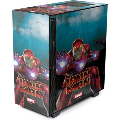 Marvel Iron Man Repulsor Blast NZXT H510 Compact ATX Mid-Tower Case Skin