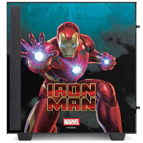 Marvel Iron Man Repulsor Blast NZXT H510 Compact ATX Mid-Tower Case Skin