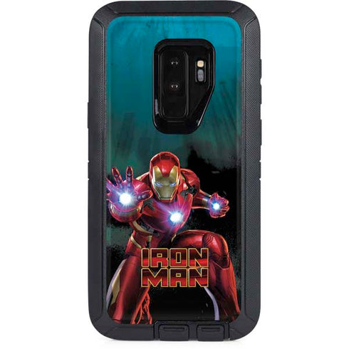 Marvel Iron Man Repulsor Blast Otterbox Defender Galaxy Skin