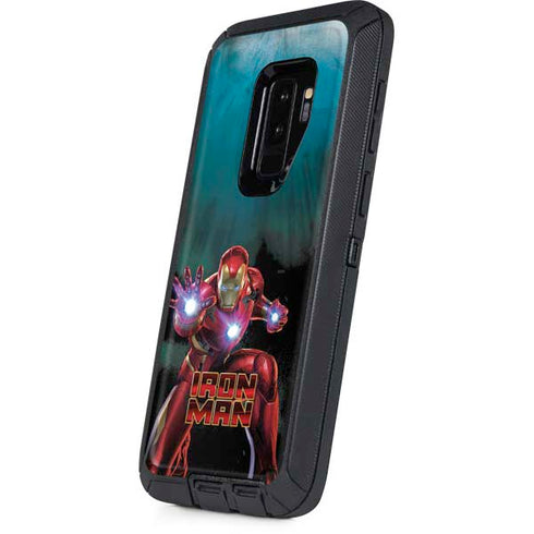Marvel Iron Man Repulsor Blast Otterbox Defender Galaxy Skin