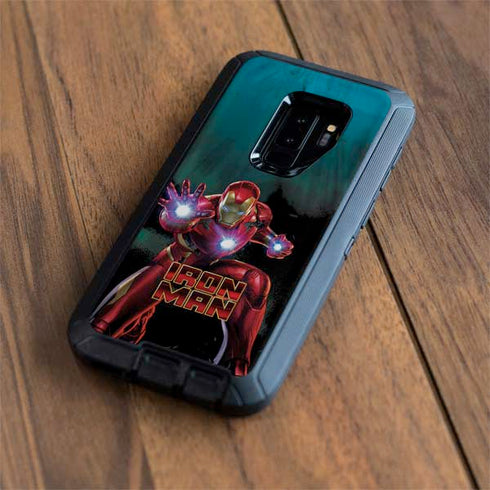 Marvel Iron Man Repulsor Blast Otterbox Defender Galaxy Skin