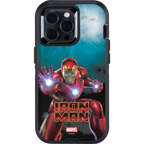 Marvel Iron Man Repulsor Blast Otterbox Defender iPhone Skin