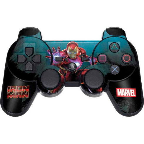 Marvel Iron Man Repulsor Blast PS3 Dual Shock wireless controller Skin