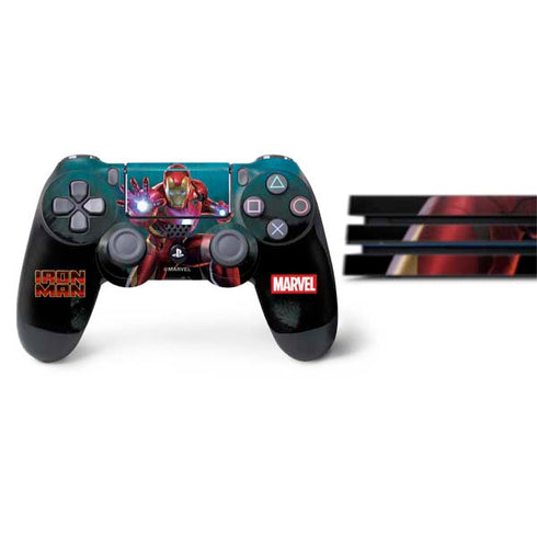 Marvel Iron Man Repulsor Blast PS4 Pro Bundle Skin