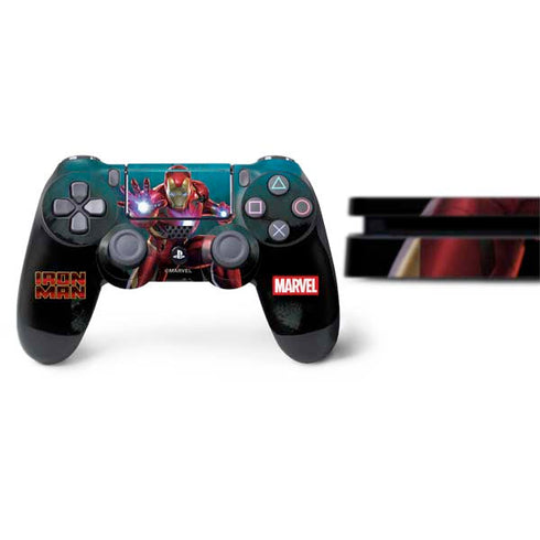 Marvel Iron Man Repulsor Blast PS4 Slim Bundle Skin