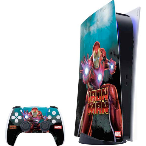 Marvel Iron Man Repulsor Blast PS5 Bundle Skin