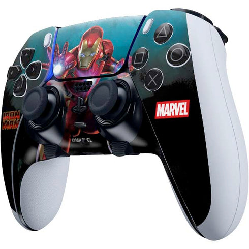 Marvel Iron Man Repulsor Blast PS5 DualSense Edge Pro Controller Skin