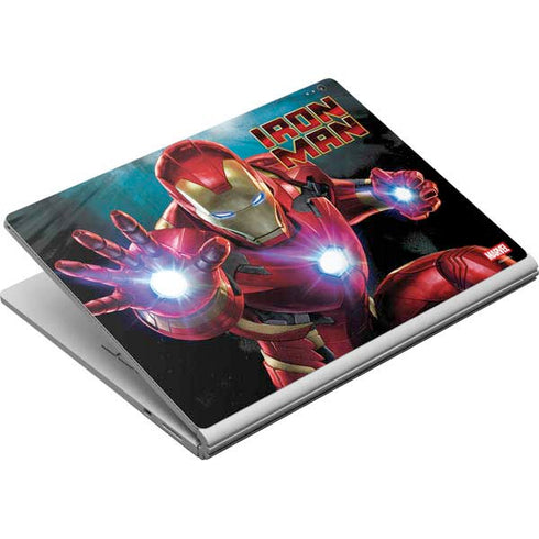 Marvel Iron Man Repulsor Blast Surface Book Skin