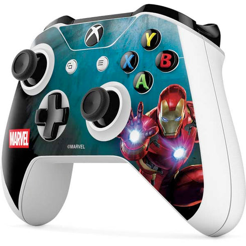 Marvel Iron Man Repulsor Blast Xbox One S Controller Skin