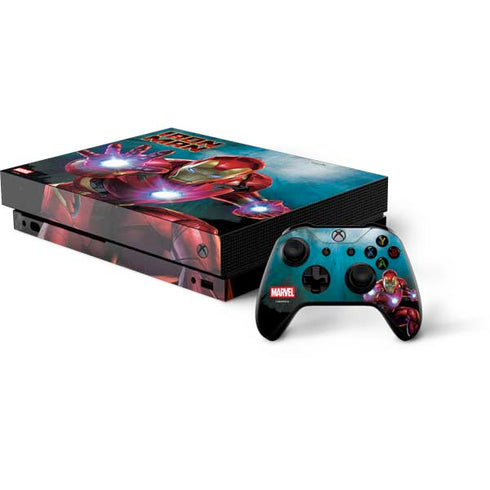 Marvel Iron Man Repulsor Blast Xbox One X Bundle Skin
