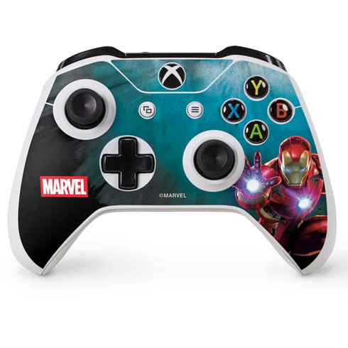 Marvel Iron Man Repulsor Blast Xbox One X Controller Skin