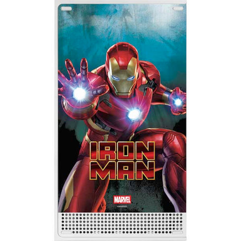 Marvel Iron Man Repulsor Blast Xbox Series S Console Skin
