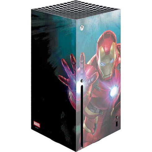 Marvel Iron Man Repulsor Blast Xbox Series X Console Skin