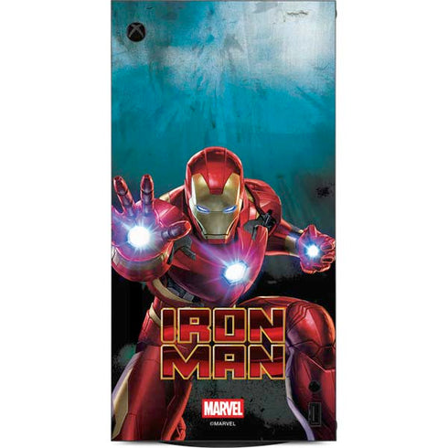 Marvel Iron Man Repulsor Blast XBox Series X Digital Edition Console Skin