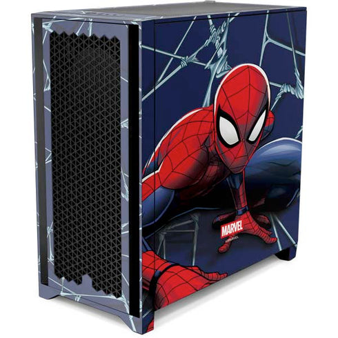 Marvel Spiderman Crawling Spiderman Corsair 4000D Tempered Glass Mid-Tower ATX Case Skin