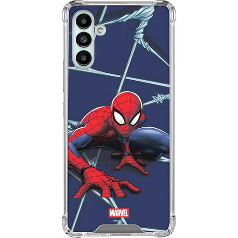Marvel Spiderman Crawling Spiderman Galaxy A13 5G Clear Case