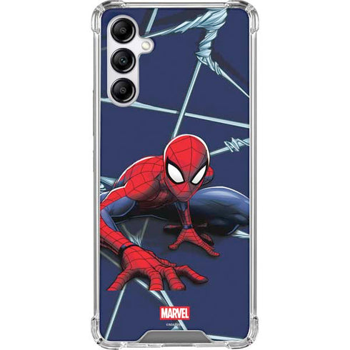 Marvel Spiderman Crawling Spiderman Galaxy A14 5G Clear Case