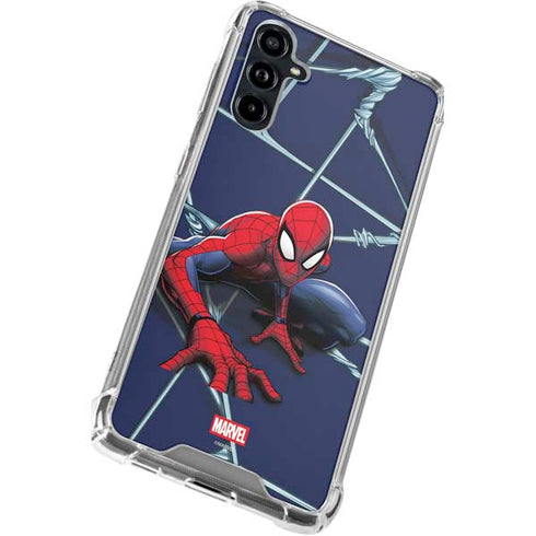 Marvel Spiderman Crawling Spiderman Galaxy A54 5G Clear Case