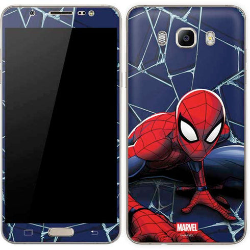 Marvel Spiderman Crawling Spiderman Galaxy J7 Skin