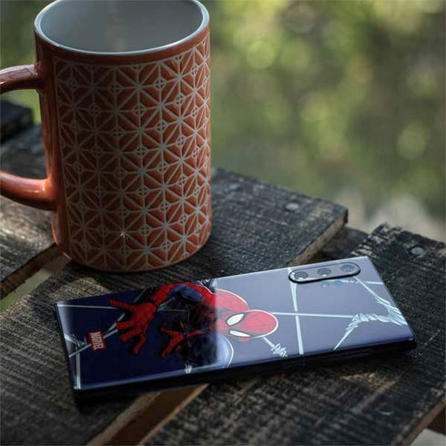 Marvel Spiderman Crawling Spiderman Galaxy Note 10 Plus Skin