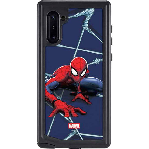 Marvel Spiderman Crawling Spiderman Galaxy Note 10 Waterproof Case