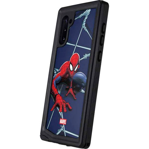 Marvel Spiderman Crawling Spiderman Galaxy Note 10 Waterproof Case