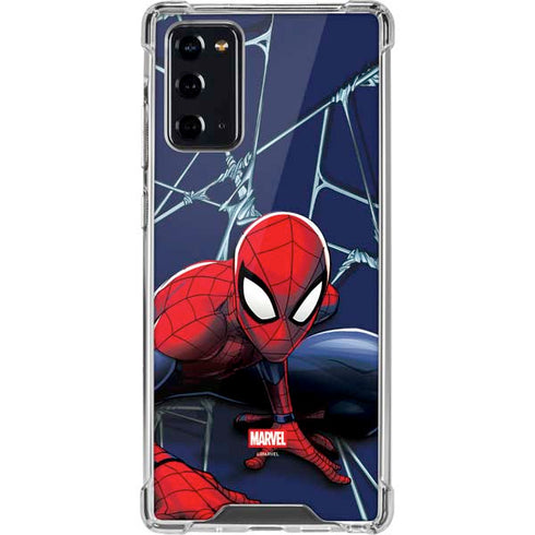 Marvel Spiderman Crawling Spiderman Galaxy Note20 5G Clear Case