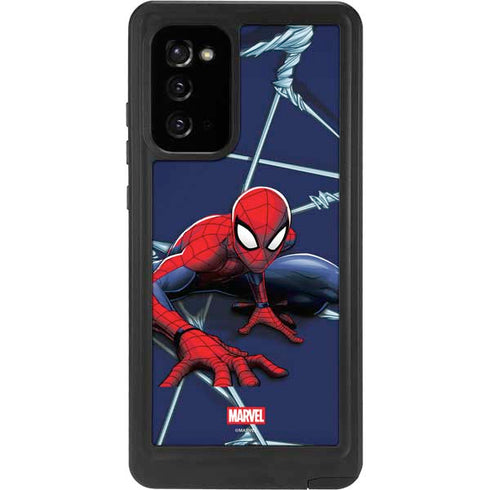 Marvel Spiderman Crawling Spiderman Galaxy Note20 5G Waterproof Case