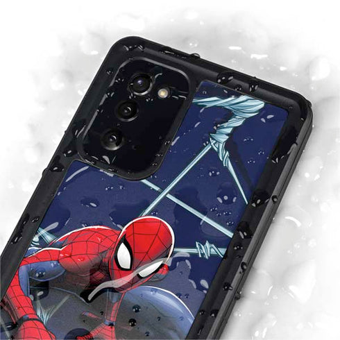 Marvel Spiderman Crawling Spiderman Galaxy Note20 5G Waterproof Case