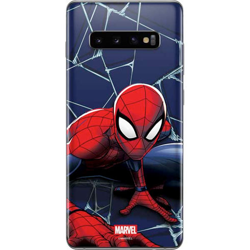 Marvel Spiderman Crawling Spiderman Galaxy S10 Plus Skin
