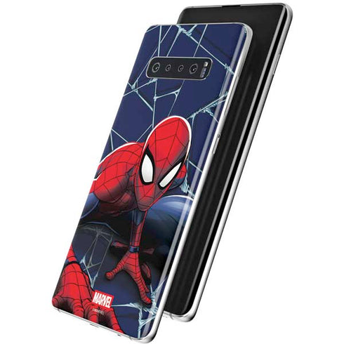 Marvel Spiderman Crawling Spiderman Galaxy S10 Plus Skin