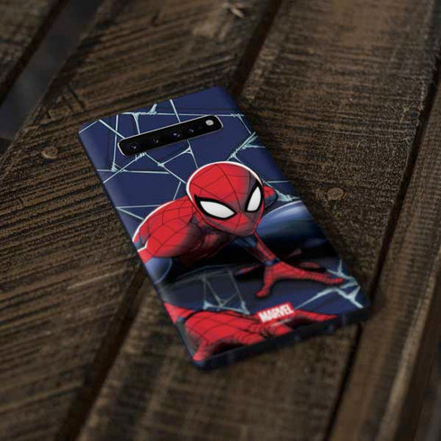 Marvel Spiderman Crawling Spiderman Galaxy S10 Plus Skin