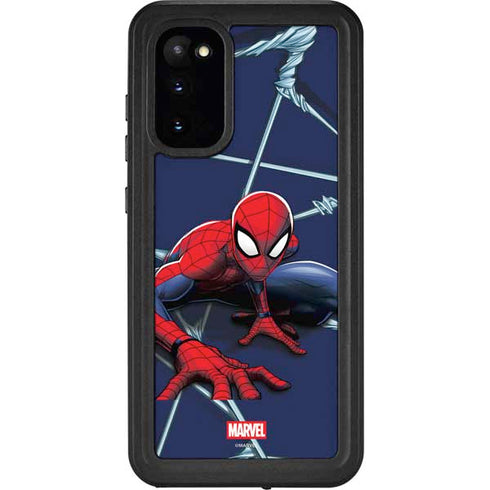 Marvel Spiderman Crawling Spiderman Galaxy S20 Waterproof Case