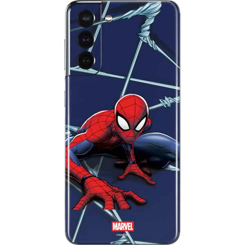 Marvel Spiderman Crawling Spiderman Galaxy S21 5G Skin