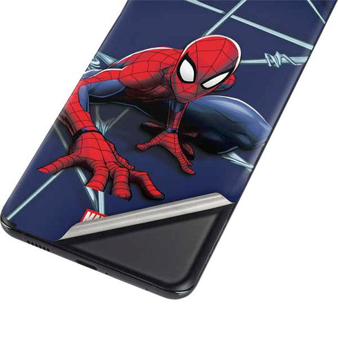Marvel Spiderman Crawling Spiderman Galaxy S21 5G Skin