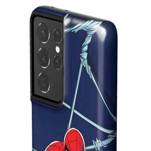 Marvel Spiderman Crawling Spiderman Galaxy S21 Ultra 5G Pro Case