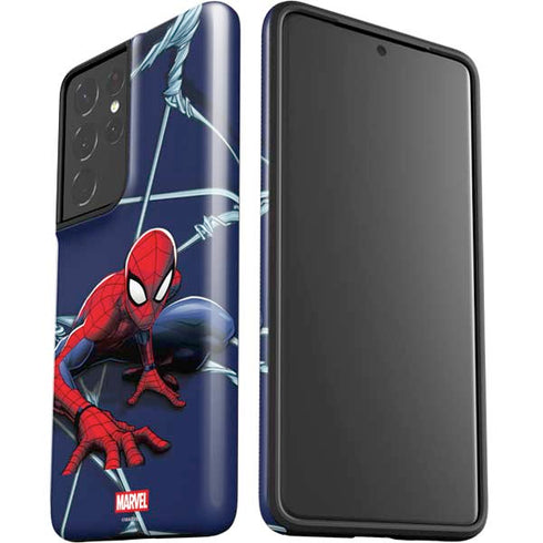 Marvel Spiderman Crawling Spiderman Galaxy S21 Ultra 5G Pro Case