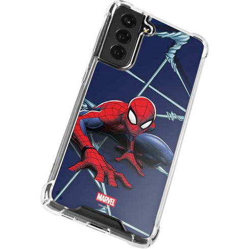 Marvel Spiderman Crawling Spiderman Galaxy S22 Plus Clear Case