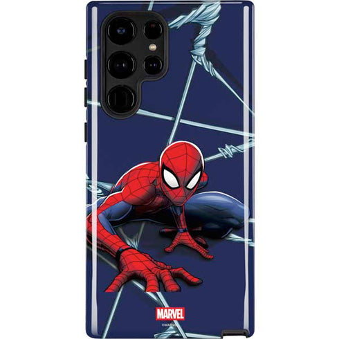 Marvel Spiderman Crawling Spiderman Galaxy S22 Ultra Pro Case