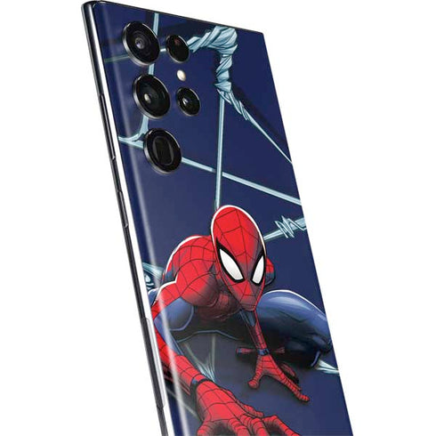 Marvel Spiderman Crawling Spiderman Galaxy S22 Ultra Skin