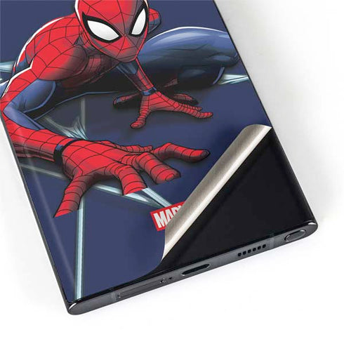 Marvel Spiderman Crawling Spiderman Galaxy S22 Ultra Skin