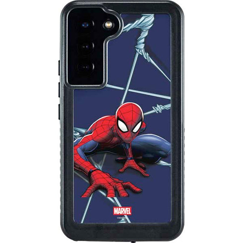 Marvel Spiderman Crawling Spiderman Galaxy S23 Plus Waterproof Case