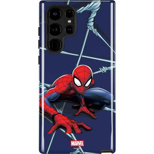Marvel Spiderman Crawling Spiderman Galaxy S23 Ultra Pro Case