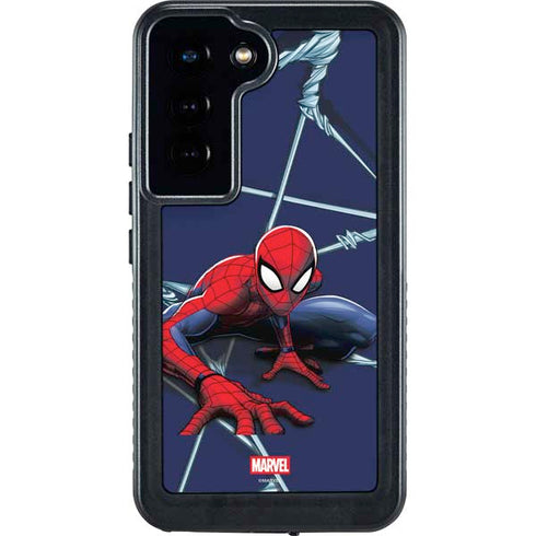 Marvel Spiderman Crawling Spiderman Galaxy S23 Waterproof Case