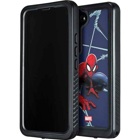 Marvel Spiderman Crawling Spiderman Galaxy S24 Plus Waterproof Case