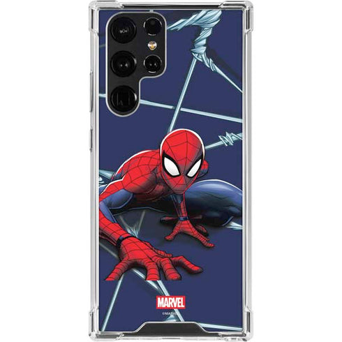 Marvel Spiderman Crawling Spiderman Galaxy S24 Ultra Clear Case