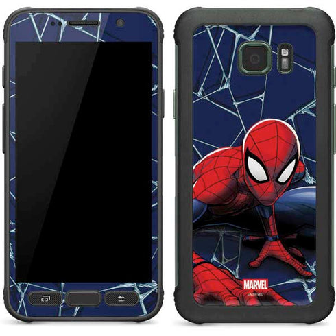Marvel Spiderman Crawling Spiderman Galaxy S7 Active Skin