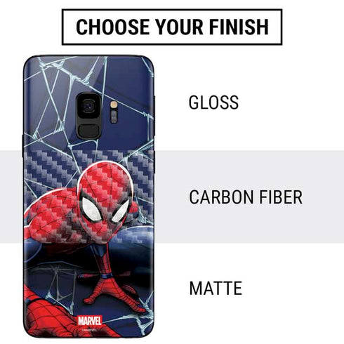 Marvel Spiderman Crawling Spiderman Galaxy S9 Skin
