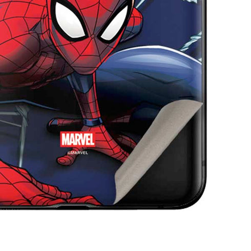Marvel Spiderman Crawling Spiderman Galaxy Z Flip Skin