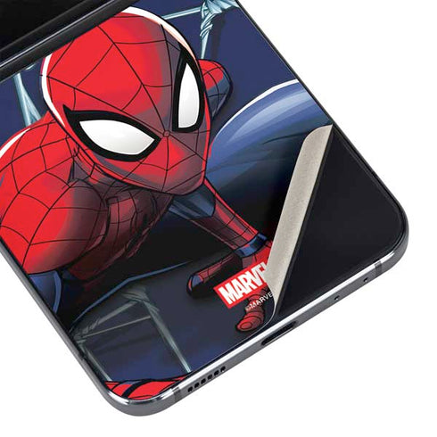 Marvel Spiderman Crawling Spiderman Galaxy Z Flip5 5G Skin